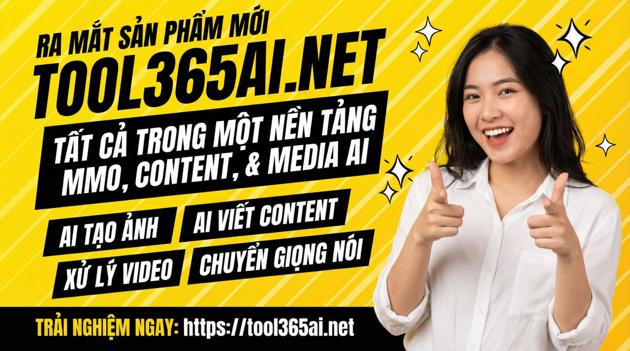 Ra mắt sản phẩm mới – TOOL365AI.NET